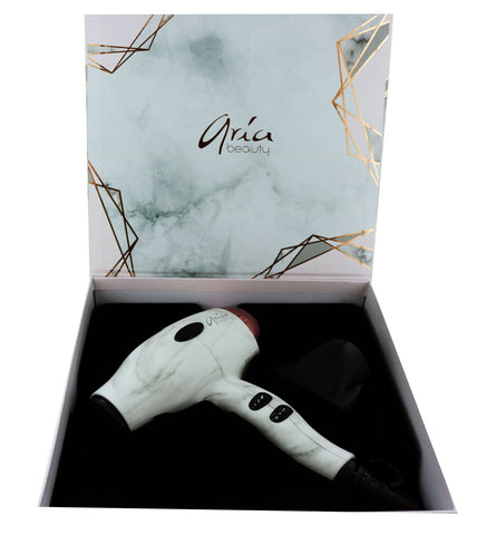 Aria Beauty Lightweight Compact Marble Blow Dryer