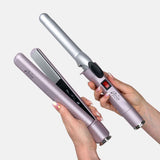 Aria Beauty Pop 'n Lock Interchangeable Straightener and Curling Iron Set
