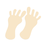 Footprints Tanning Stickers