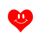 Happy Face Small Heart Tanning Stickers 100 pack
