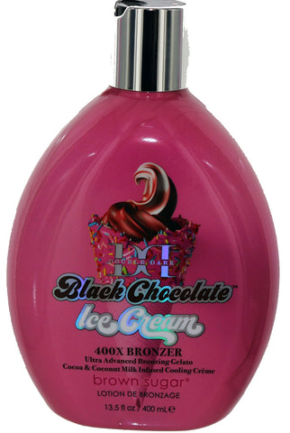 Double Dark Black Chocolate Ice Cream by Brown Sugar 13.5 fl oz - Lotion Source