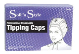 Soft 'n Style Professional Disposable Tipping Caps 12 Pack & 1 Metal Needle - Lotion Source