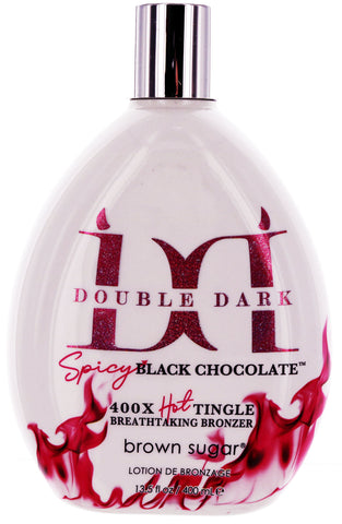 Double Dark Spicy Black Chocolate 400X Hot Tingle Tanning Lotion 13.5 fl oz - Lotion Source