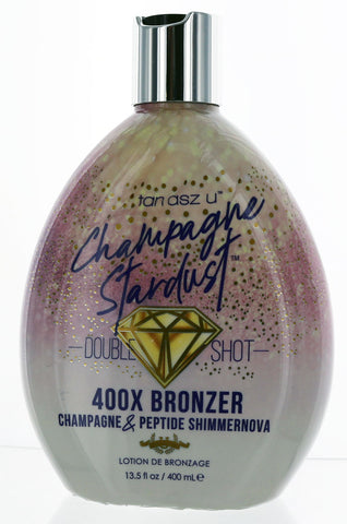 Champagne Stardust Double Shot 400X Bronzer Tanning Lotion, 13.5 fl oz - Lotion Source